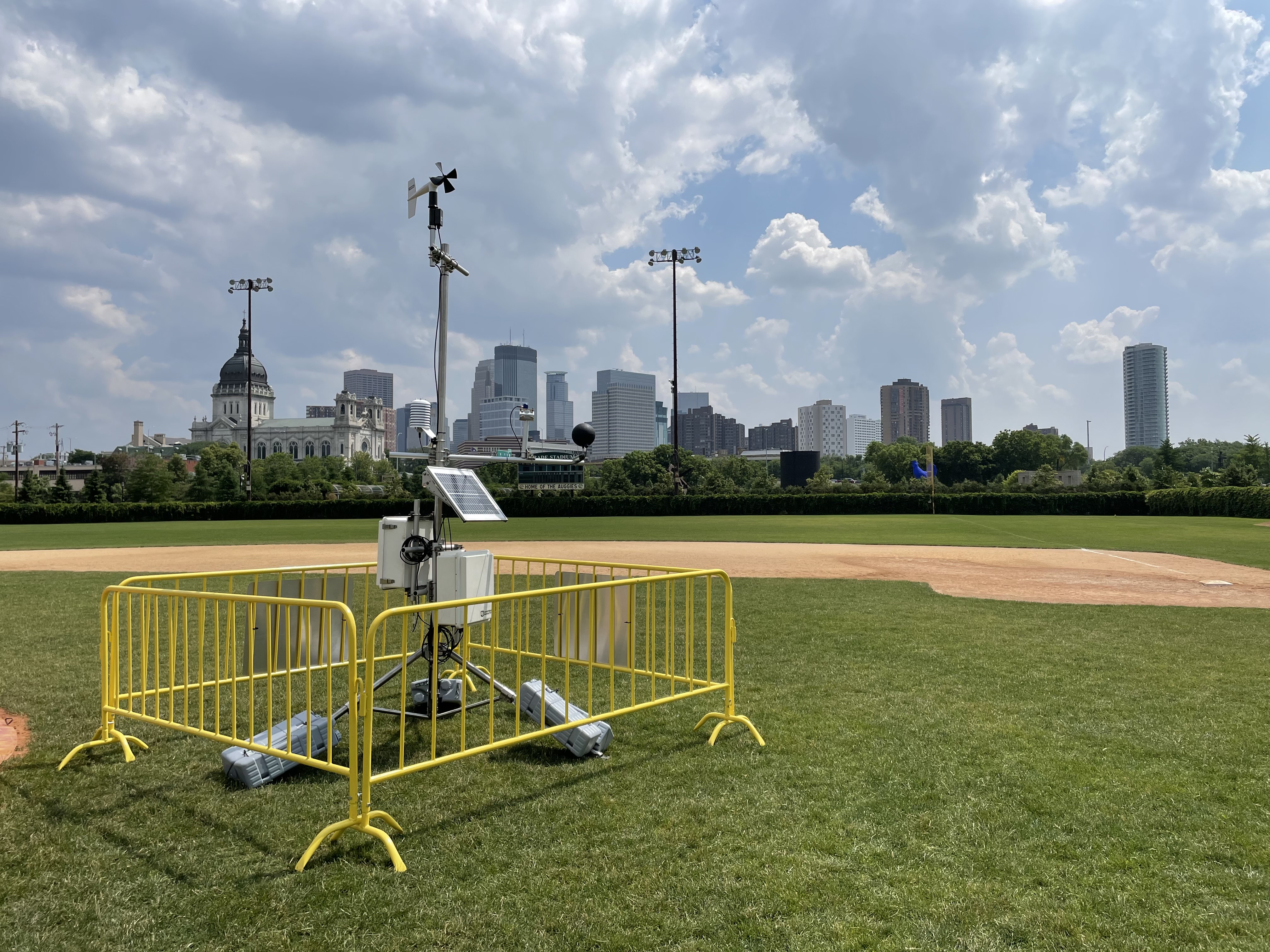 Portable weather station at Twin Cities Pride 2023.