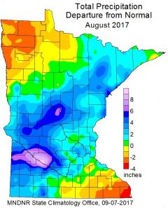 total precipitation departure from normal aug 2017